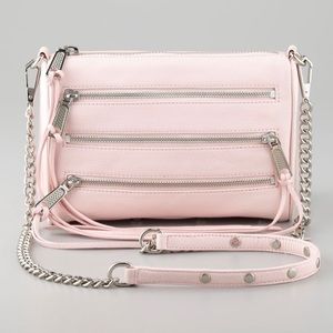 Rebecca Minkoff Pink 5 Zip Crossbody Bag